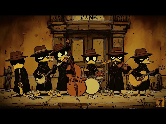 Rainy Café Noir — Soft Swing Rhodes, Brushed Drums - Productive Work & Study Flow