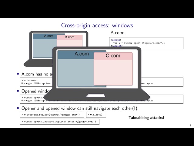 Web Security: 2. Same-Origin Policy (SOP)