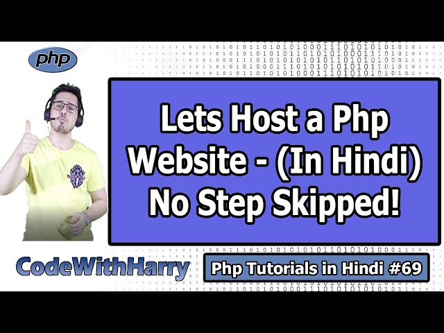 Hosting our PHP Website on a Server | PHP Tutorial #69
