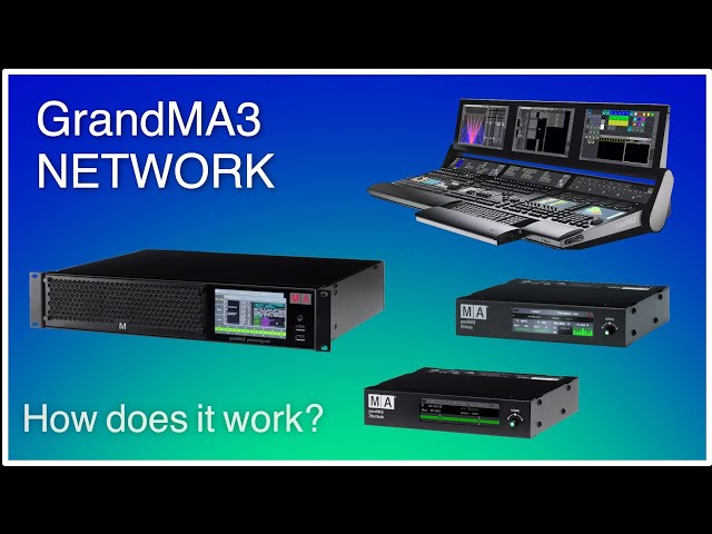 GrandMA3 Network Tutorial with OnPc, Processing Unit, 2K Node and I/O Node.