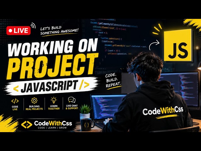 [Day - 8] Working On Project JavaScript LIVE from Absolute Zero 🚀 #javascript