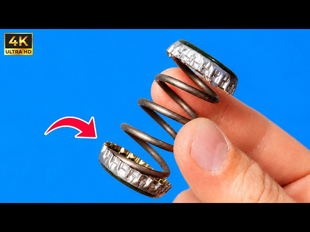 An Invention That Astonishes The Whole World! Put A Spring Into Bottle Caps And See What Happens