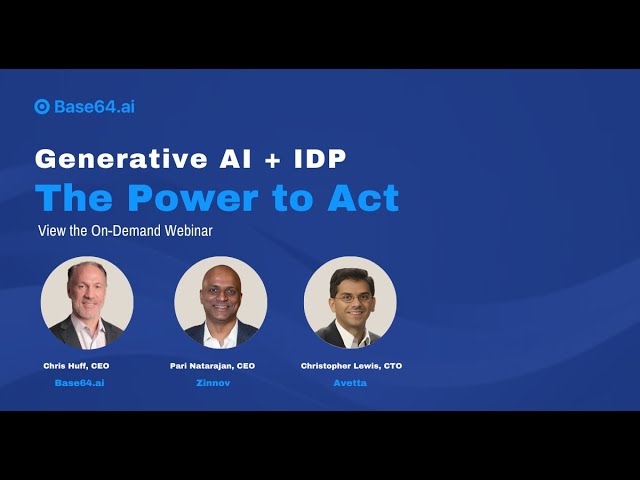 GenAI and Intelligent Document Processing