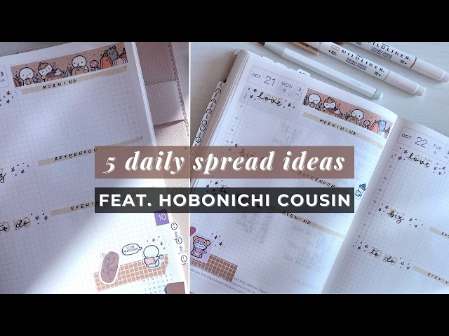 5 Ways You Can Use Daily Planner Pages (+ Planning Your Day Effectively) ☽ feat. Hobonichi Cousin