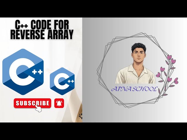 c++ code  for reverse array .