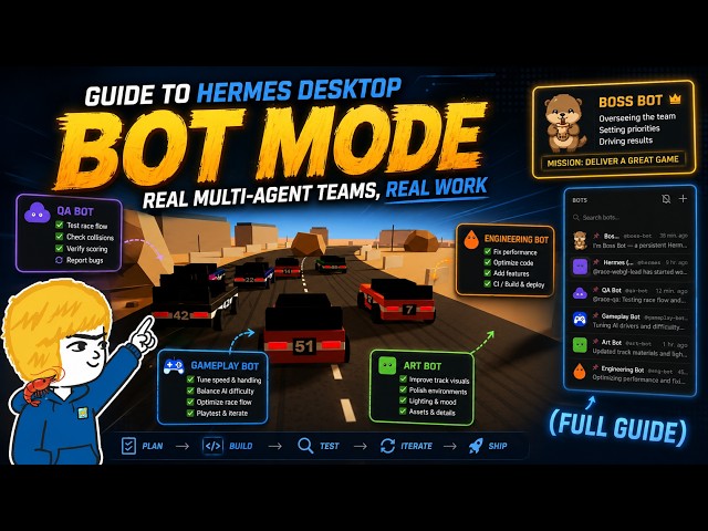 Guide to Hermes Desktop Bot Mode: Real Multi-Agent Teams, Real Work