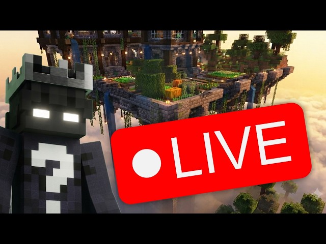 Making Flying Base In Minecraft 🔴LIVE | Boneplayzz