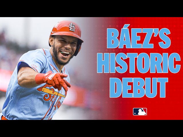 HISTORY! 🔥 Joshua Báez becomes the FIRST PLAYER EVER to hit THREE HOME RUNS in his MLB debut! 🤯