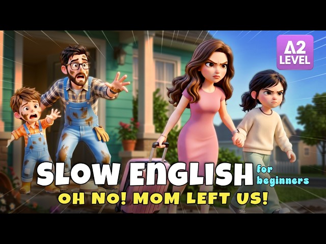 Mom and Maya Are Leaving Home... What Happened?! | Slow English Listening Story (A2 Level)