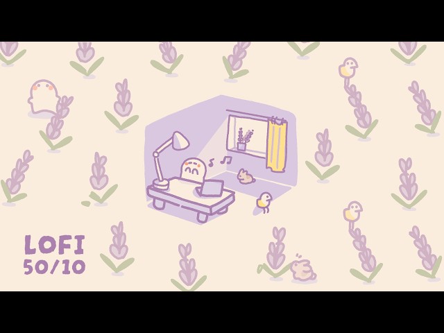 2 Hour Pomodoro (50 min focus • 10 min breaks) | Deep Work Focus Timer | LOFI Lavender