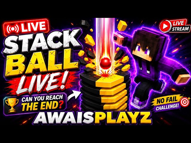 🔥 Stack Ball LIVE 😱 Can I Survive The Hardest Levels? | Insane Challenge 🚀