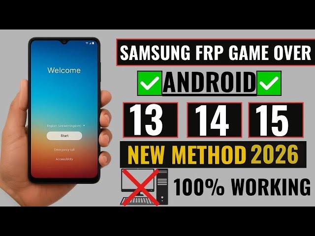 ✅ Samsung FRP Bypass 2026 | Android 13/14/15 | 100% Working No PC Method | Easy Unlock