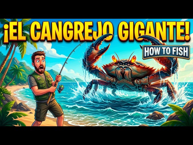 ¡ME ENFRENTO AL CANGREJO GIGANTE! 😱 | How to Fish #2 (Gameplay Español)