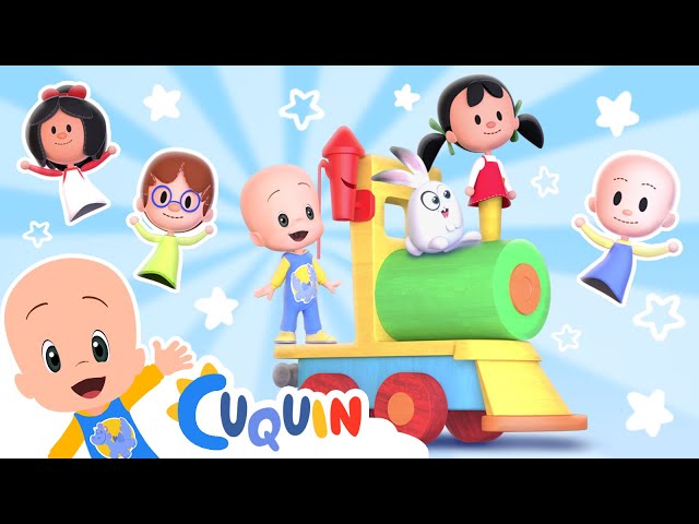El tren de las canciones de Cuquín 🚂🎵 Caricaturas y dibujos animados para bebés