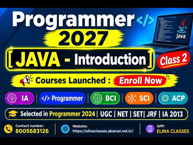 Java Class 2: Introduction | RSPC Programmer | Computer Teacher
