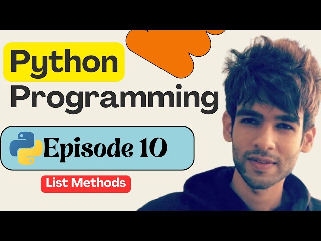 10 - List Methods  in Python | Python Full Course in 2026 | Python Tutorial for Beginners 🚀💥