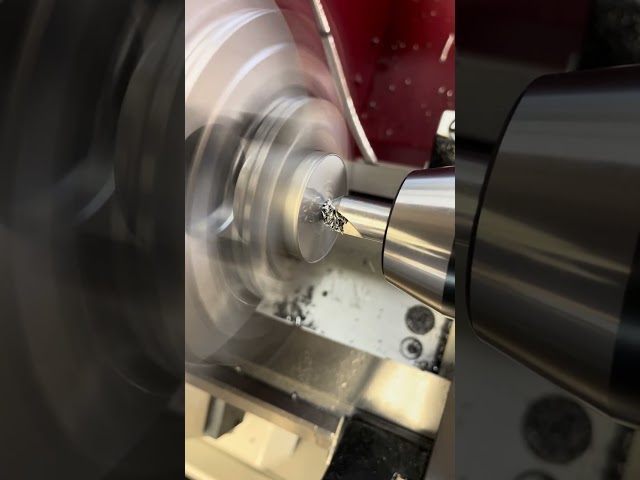 Spotting a hole on a lathe