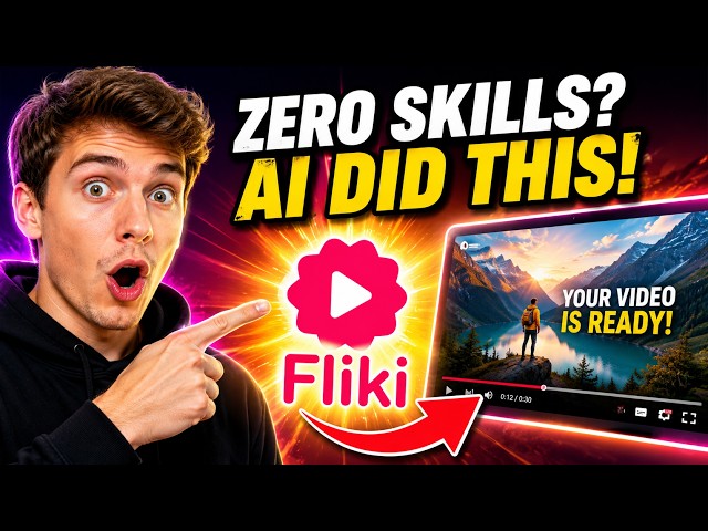 How to Create Professional Videos with ZERO Editing Skills Using Fliki AI (Beginner's Guide)