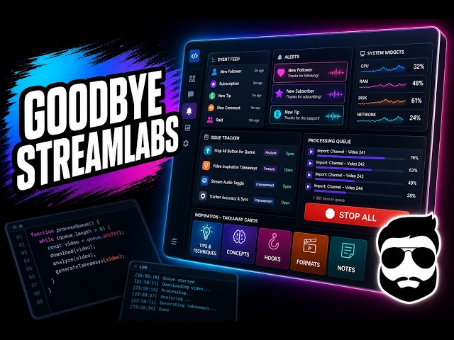 Episode 15 | Goodbye Streamlabs: Event Feed, Alerts & System Widgets