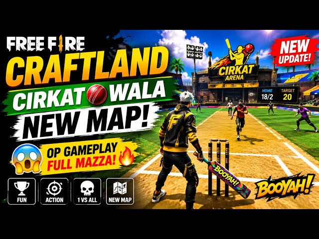 NEW Craftland Cirkat Map Challenge 😈 Free Fire Funny & Pro Moments #freefire #ff #gaming #freefire