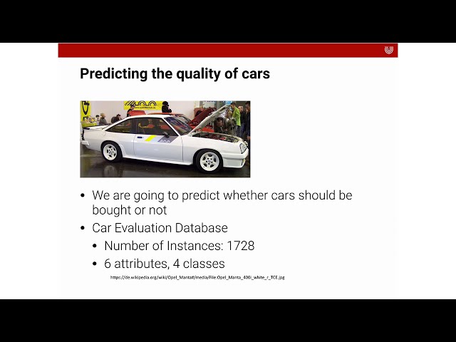 Lecture 6 - Classification (Tutorial) | Data Science & Machine Learning | University of Bremen