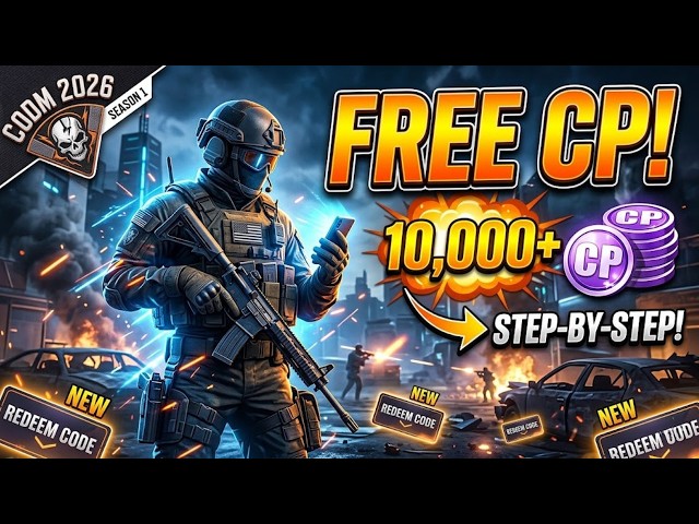 How to get FREE CP in CODM 2026 | 10,000 Free COD Points (NEW CODM CODES)