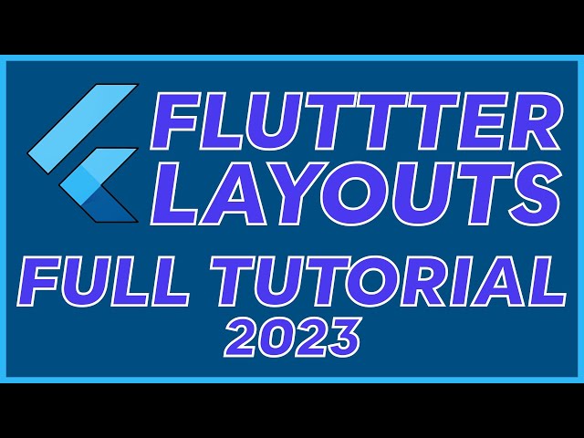 Flutter Layout Tutorial for Beginners 2023 (Flutter Fundamentals Ep. 01)