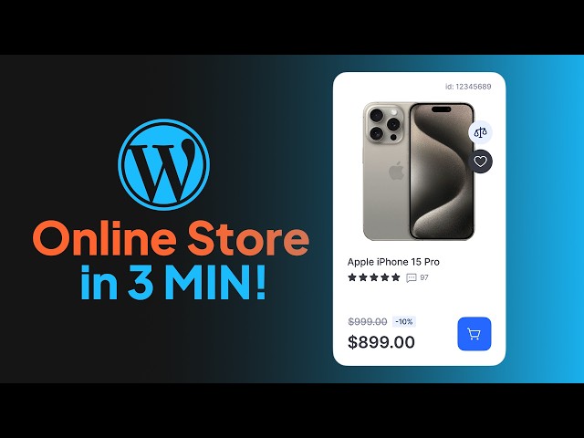 Build an eCommerce Website in Minutes with WordPress! (No Code, No Stress)