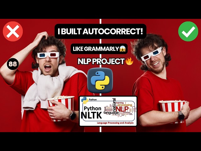 Project 88 : I Built an AutoCorrect System in Python (Like Grammarly!) | NLP | NLTK