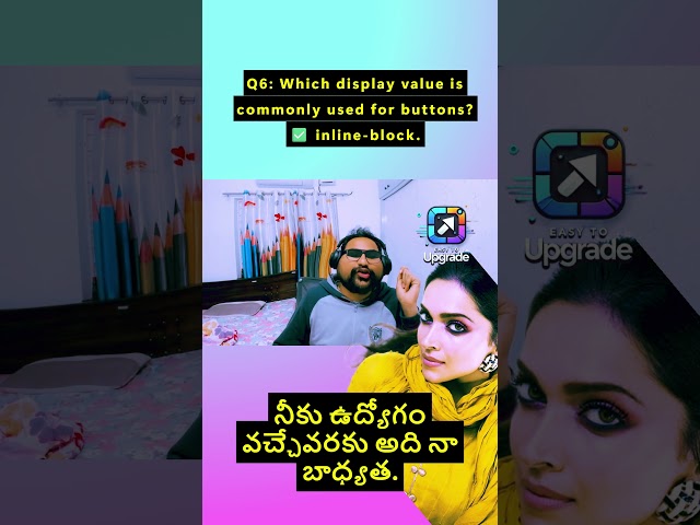 ❓ Q6: Which display value is commonly used for buttons?