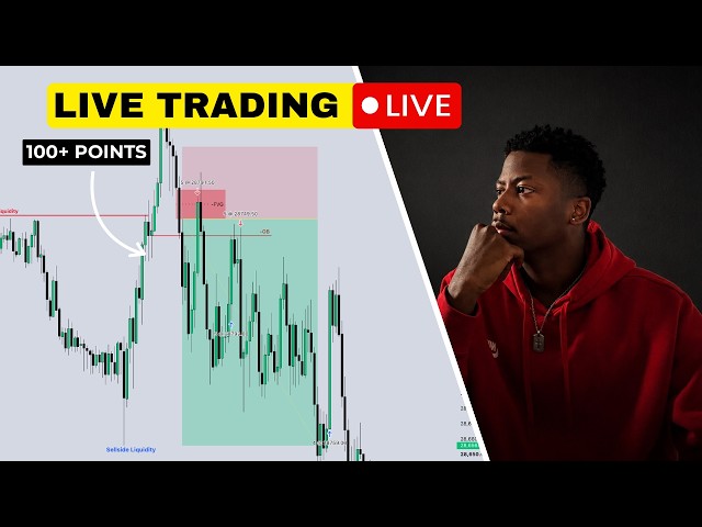 Live Day Trading Nasdaq (HARD SESSION) \ ICT SMART MONEY CONCEPTS