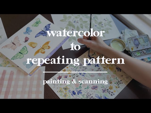 Painting & Scanning Your Artwork ✿ Make seamless patterns in Photoshop! |