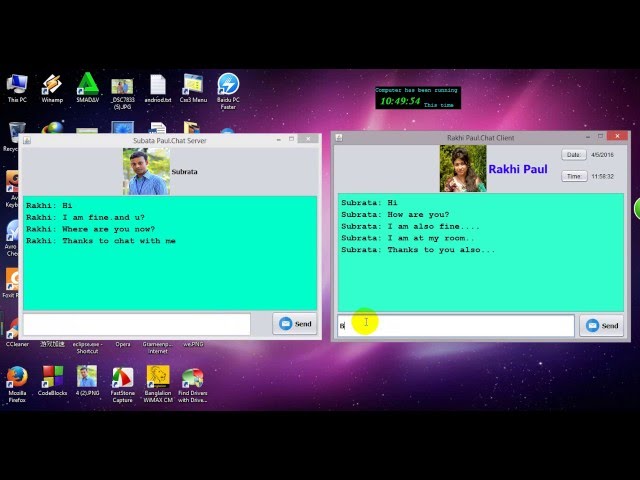 chat application using java sockets (with GUI) java Netbeans