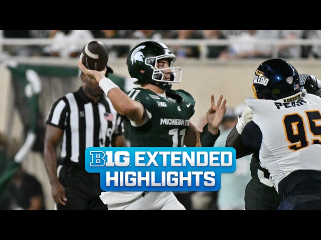 Toledo vs. Michigan State | Extended Highlights | Big Ten Football | 09/04/26