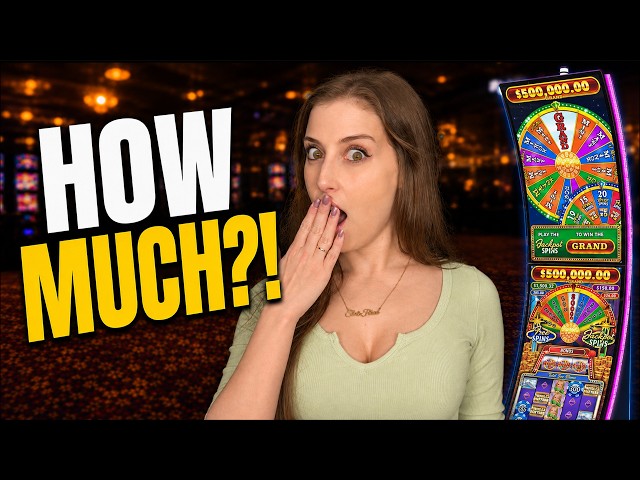 MASSIVE HANDPAY! $5,500 NEW Wheel of Fortune Slot Session