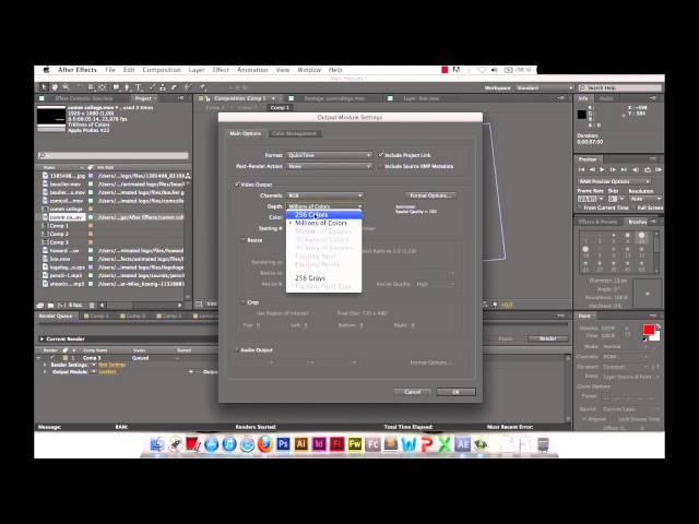 Tutoriel After Effects : Faire le rendu de sa vidéo