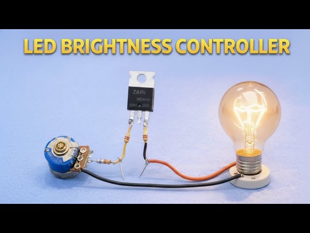LED Brightness Controller | Simple LED Dimmer Circuit