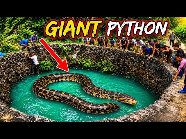 6 Brave Experts Catch Giant Python By Hand