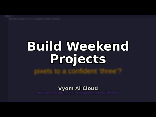 How to Build Your First AI Weekend Project