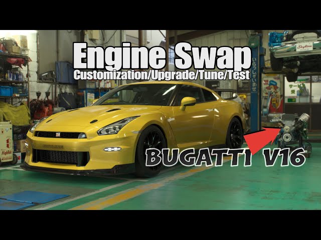 GT7 Engine Swap: Bugatti Chiron V16 Into Nissan GT-R T-Spec ’24 | Full Build, Tune & Lap Test