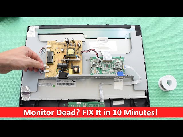 Fix Any Monitor with Common Problems – Easy Capacitor Repair (ViewSonic Example)