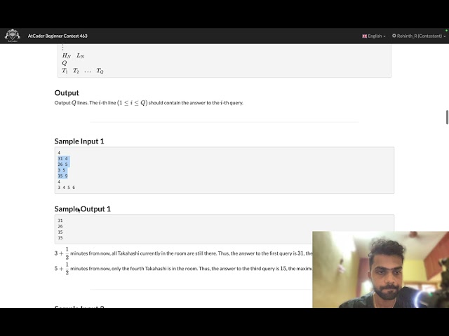 AtCoder Beginner Contest 463 | Screencast | Solving A , B, C