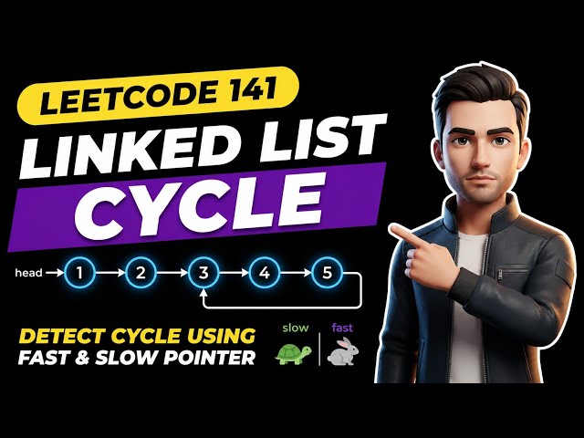 141. Linked List Cycle 🚀 Floyd's Cycle Detection Algorithm in Tamil