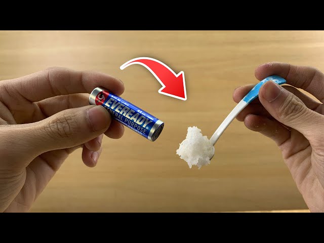 Never buy new batteries! Just use salt and your old batteries can be reused!