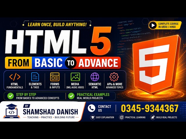 HTML 5 || web Designing || HTML basic to Advance