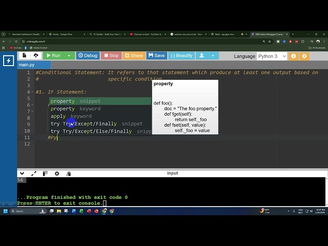 Concatenation || IF Statement || IF_ELSE Statement || Python & Pseudocode