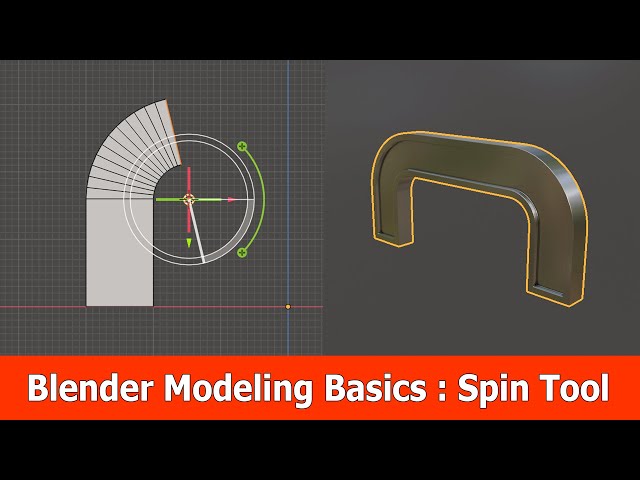 Blender 3.0 Modeling Basics Spin Tool Tutorial