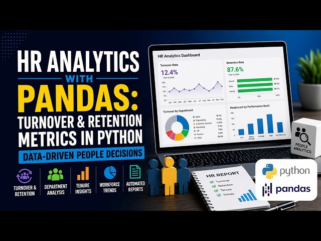 HR Analytics with Pandas: Turnover & Retention Metrics in Python