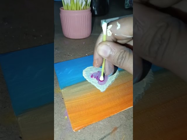 heart cloud💗 Canvas painting #artistkhushigoyal08#trending #shorts#art#painting