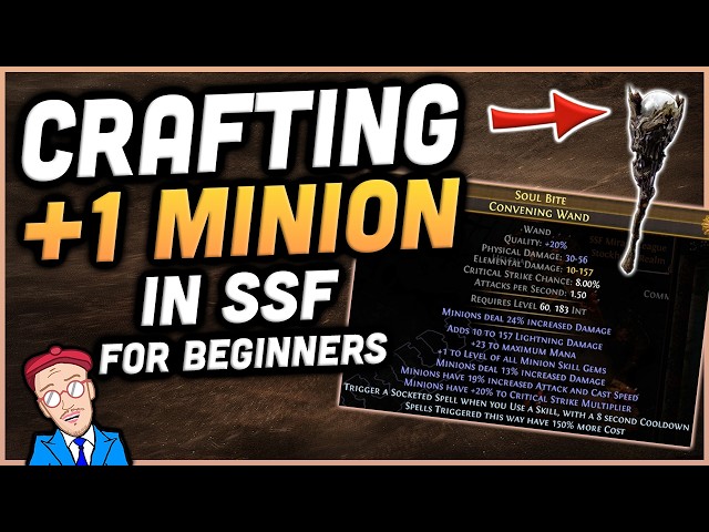 Crafting a +1 minion wand for SSF dummies - PoE 3.28 Mirage - Guide